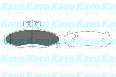 KAVO PARTS kbp1006 -  Комплект тормозных колодок, дисковый тормоз